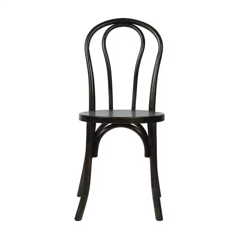 Sedia da pranzo in legno massello Merrick Lane stile Thonet con design impilabile ed eleganti finiture