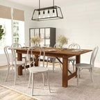 Sedia da pranzo in legno massello Merrick Lane stile Thonet con design impilabile ed eleganti finiture