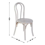 Sedia da pranzo in legno massello Merrick Lane stile Thonet con design impilabile ed eleganti finiture