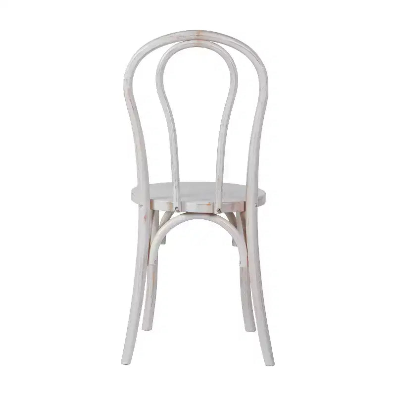 Sedia da pranzo in legno massello Merrick Lane stile Thonet con design impilabile ed eleganti finiture