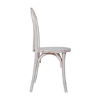 Sedia da pranzo in legno massello Merrick Lane stile Thonet con design impilabile ed eleganti finiture