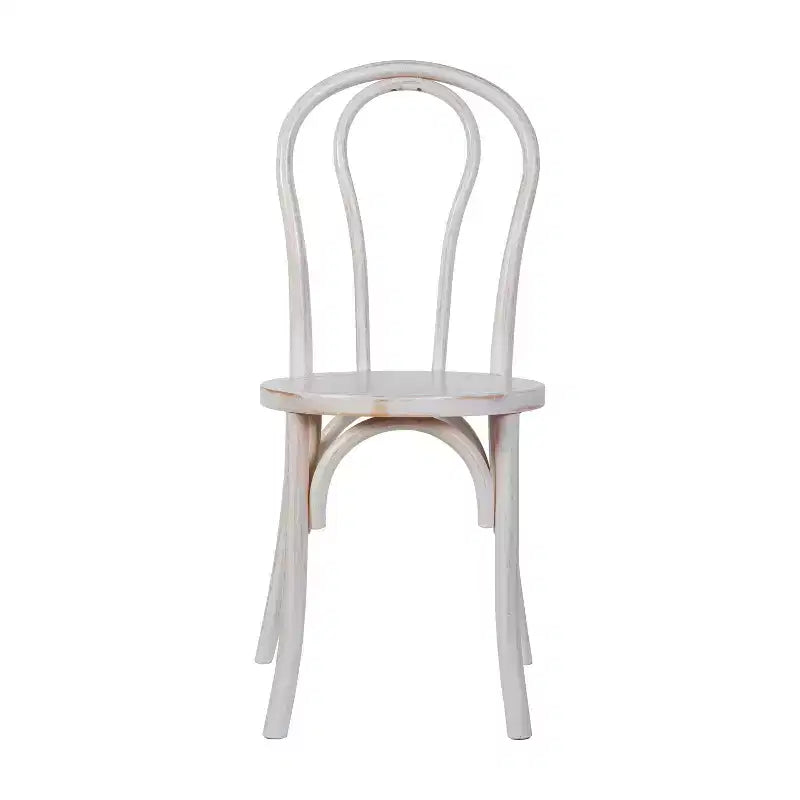 Sedia da pranzo in legno massello Merrick Lane stile Thonet con design impilabile ed eleganti finiture