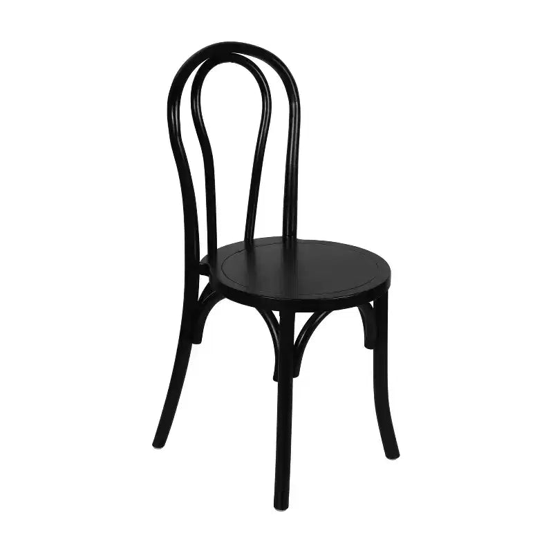 Sedia da pranzo in legno massello Merrick Lane stile Thonet con design impilabile ed eleganti finiture
