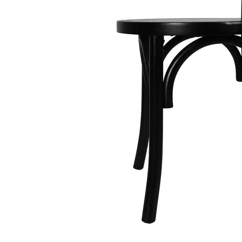 Sedia da pranzo in legno massello Merrick Lane stile Thonet con design impilabile ed eleganti finiture