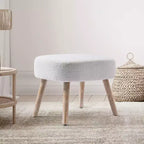WestinTrends Pouf poggiapiedi quadrato imbottito largo 21"