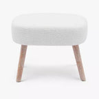 WestinTrends Pouf poggiapiedi quadrato imbottito largo 21"