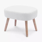 WestinTrends Pouf poggiapiedi quadrato imbottito largo 21"
