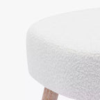 WestinTrends Pouf poggiapiedi quadrato imbottito largo 21"