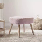 WestinTrends Pouf poggiapiedi quadrato imbottito largo 21"