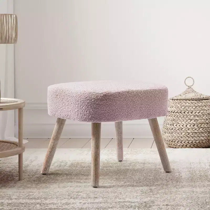 WestinTrends Pouf poggiapiedi quadrato imbottito largo 21"