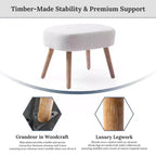 WestinTrends Pouf poggiapiedi quadrato imbottito largo 21"