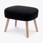 WestinTrends Pouf poggiapiedi quadrato imbottito largo 21"