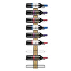 Sorbus 9 Bottle Mahogany Wood Wall Mounted Wine Rack - Perfect for Home Bar, Kitchen, Dining Room, Wall Wine Bottle