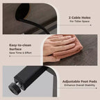 Mobile porta TV Costway con presa di corrente USB e porta Type-C, tavolo consolle TV a 3 ripiani, grigio