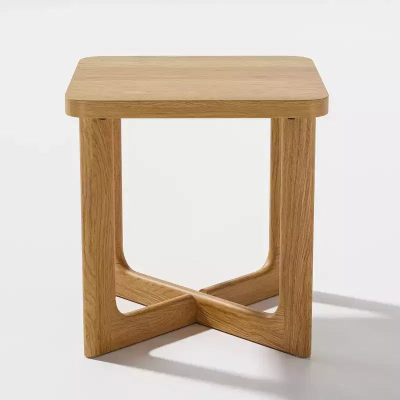 PexFix Tavolino quadrato in legno da 60 cm con angoli arrotondati