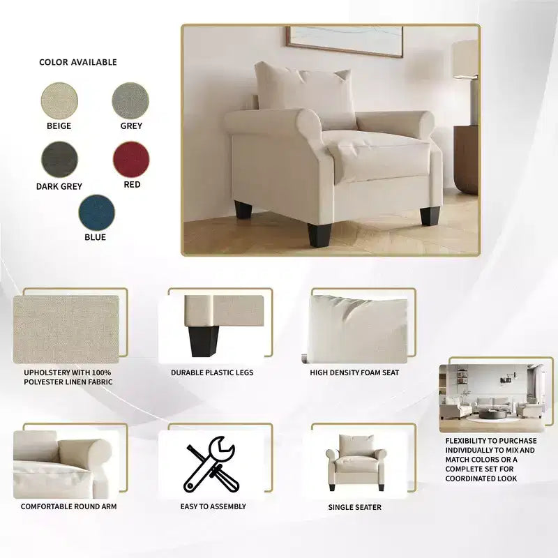 Sedia in Lino ChaletPosh