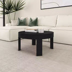 Plank+Beam Solid Wood Contour Round Coffee Table, 30 Coffee Table, Coffee Tables for Living Room, Modern Center Table for Small Spaces