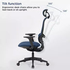 EUREKA ERGONOMIC, Skylar, Sedia da ufficio moderna in rete