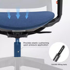 EUREKA ERGONOMIC, Skylar, Sedia da ufficio moderna in rete