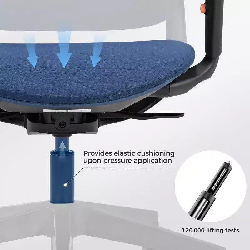 EUREKA ERGONOMIC, Skylar, Sedia da ufficio moderna in rete