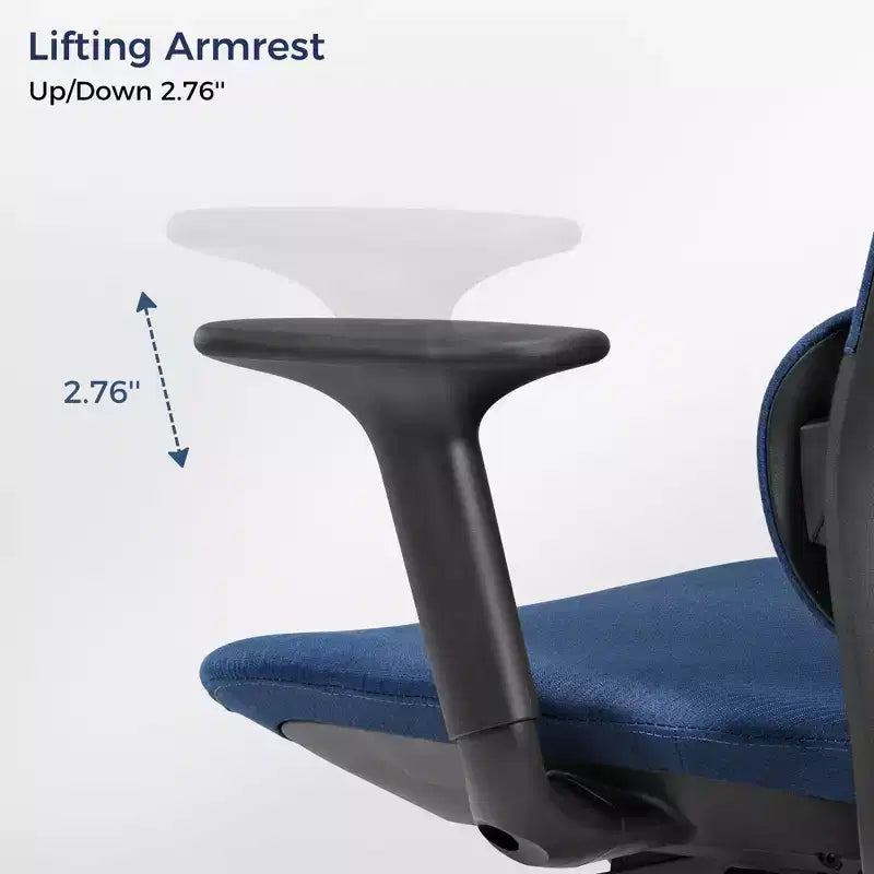 EUREKA ERGONOMIC, Skylar, Sedia da ufficio moderna in rete