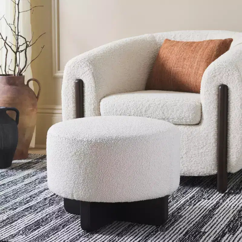 Riah Sgabello Rotondo Bouclé - OTT4504 - Safavieh