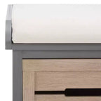 Panca portaoggetti Briar a 3 cassetti con cuscino - BCH5700 - Safavieh