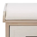 Panca portaoggetti Briar a 3 cassetti con cuscino - BCH5700 - Safavieh