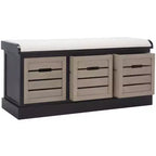 Panca portaoggetti Briar a 3 cassetti con cuscino - BCH5700 - Safavieh