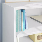 Libreria classica a 3 ripiani Max & Lily, libreria in legno massiccio per cameretta/sala giochi dei bambini