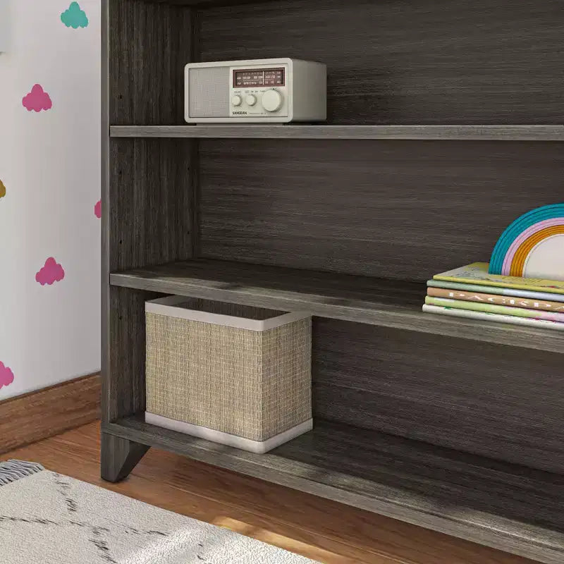 Libreria classica a 3 ripiani Max & Lily, libreria in legno massiccio per cameretta/sala giochi dei bambini