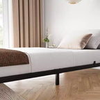 Struttura letto Whizmax da 8 pollici Queen/Full/Twin, base letto a piattaforma bassa in metallo, supporto materasso, senza rumore, facile montaggio, nera