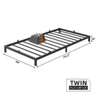 Struttura letto Whizmax da 8 pollici Queen/Full/Twin, base letto a piattaforma bassa in metallo, supporto materasso, senza rumore, facile montaggio, nera