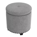 Pouf contenitore HomePop con borchie