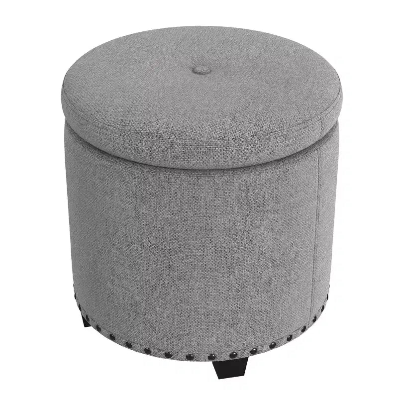 Pouf contenitore HomePop con borchie