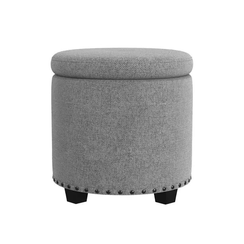 Pouf contenitore HomePop con borchie