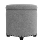 Pouf contenitore HomePop con borchie