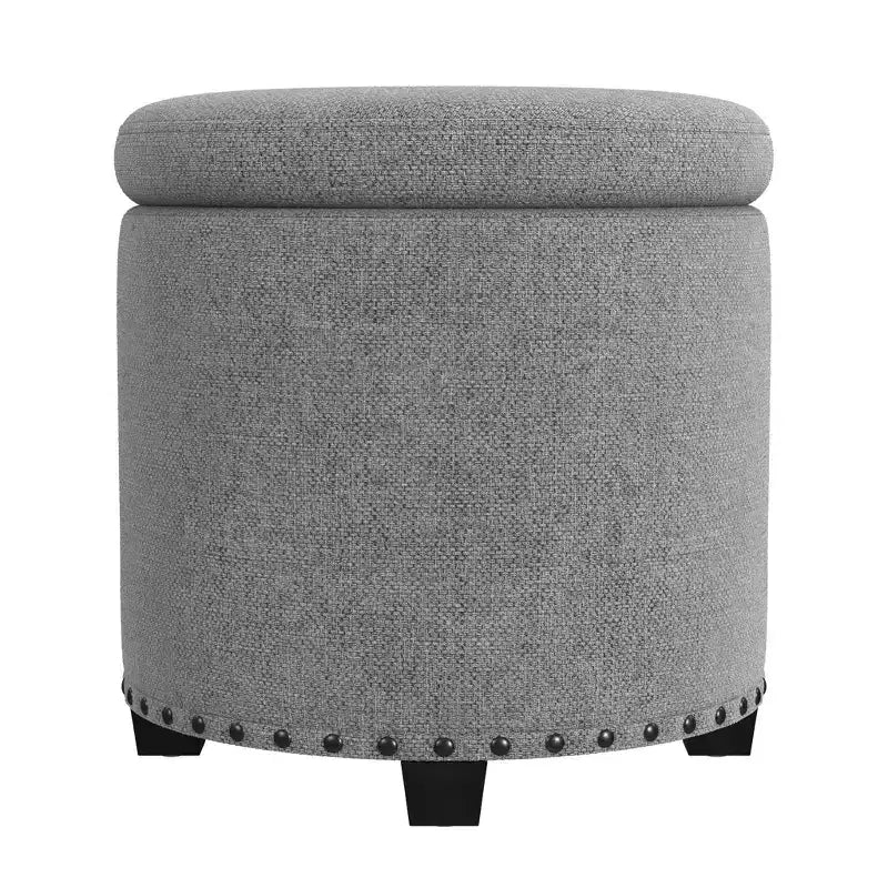 Pouf contenitore HomePop con borchie