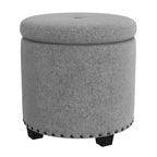 Pouf contenitore HomePop con borchie