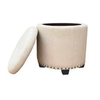 Pouf contenitore HomePop con borchie