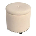 Pouf contenitore HomePop con borchie