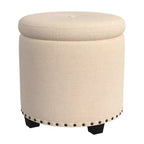 Pouf contenitore HomePop con borchie