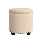 Pouf contenitore HomePop con borchie