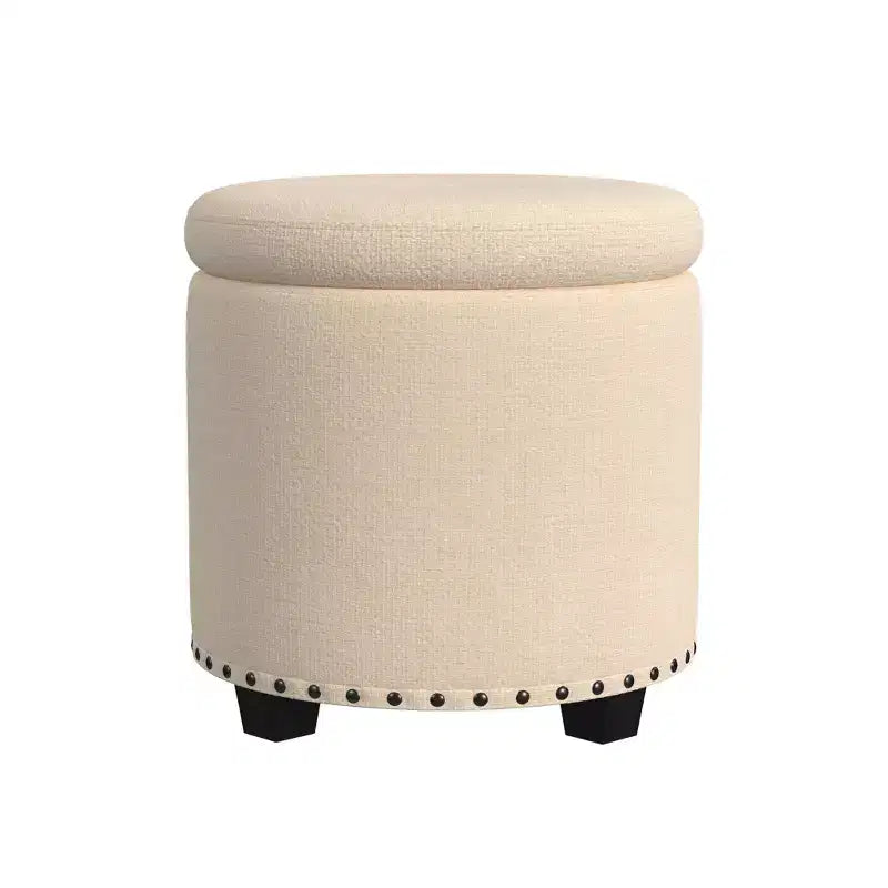 Pouf contenitore HomePop con borchie