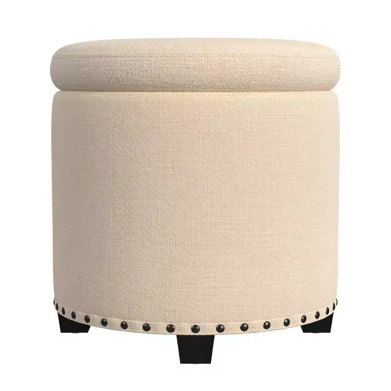 Pouf contenitore HomePop con borchie