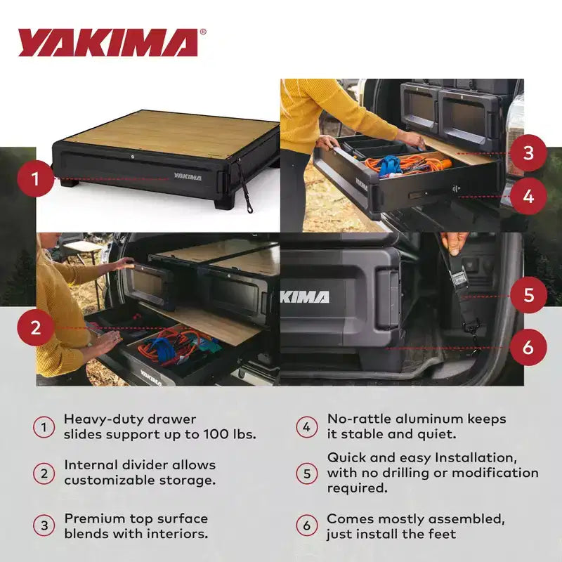 Yakima MOD HomeBase Unità Base del Sistema a Cassetti con Divisore Interno per Cassetti
