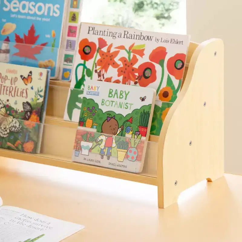 Guidecraft Espositore da Tavolo per Libri - Naturale: Espositore e Contenitore per Libri per l'Aula dei Bambini