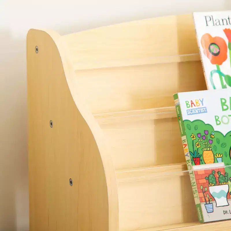 Guidecraft Espositore da Tavolo per Libri - Naturale: Espositore e Contenitore per Libri per l'Aula dei Bambini