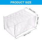 Unique Bargains, Organizer da cassetto in nylon a rete, 7 scomparti, lavabile, per vestiti