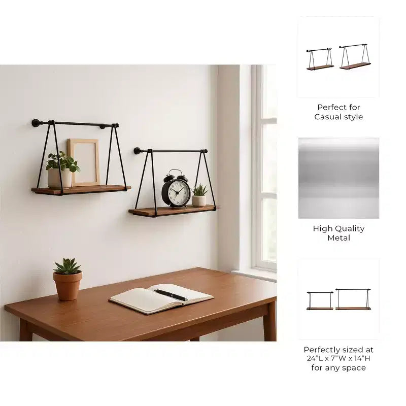 Vasi Moderni in Resina con Gambe in Legno - Contenitori Decorativi per Piante da Interno ed Esterno per l'Arredamento di Casa e Giardino - Set da 2 - 12 e 10 pollici, Neri
